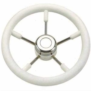 Volante a 5 razze bianco