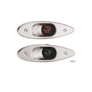 Coppia di fanali di prua ad incasso in acciaio inox