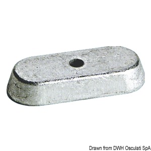 Anodo cavalletto non originale SELVA YAMAHA in zinco hp 6 8 9.9
