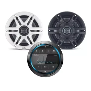 KIT STEREO LCD + USB CON AMPLIFICATORE + BLUETOOTH + COPPIA CASSE CLARION
