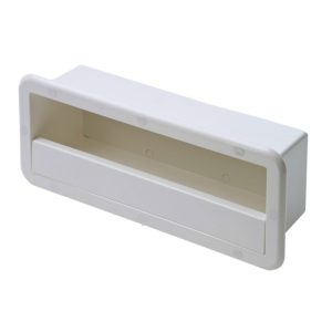 Nicchia portaoggetti bianca+tasca laterale 42 x 17 cm profondità 110mm