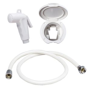 Kit doccia : manichetta + tubo 2,5 mt + porta doccetta