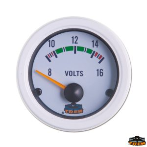 Voltmetro quadrante bianco Ø57 mm