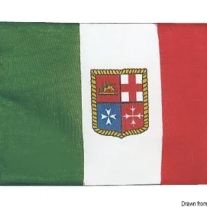 Italy Tricolore Bianco Bandiera Posteriore Distintivo Auto per Alfa