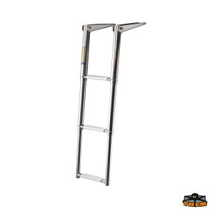 Scaletta inox telescopica stretta 3 gradini