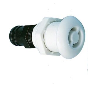 Sfiato tondo in plastica diritto per serbatoi 16 mm-H 83 mm