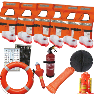 Kit sicurezza obbligatorio entro 6\12 miglia x 6 persone