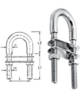 golfare /anello a u / gancio  D 12