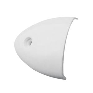 Cuffia Copriscarico in Plastica Bianca 55x50 mm