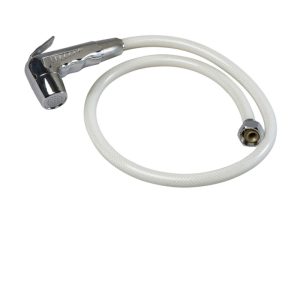 Doccetta cromata con tubo 3 m – Attacco 1/2″