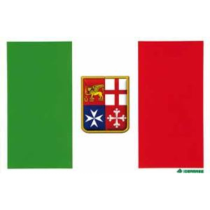 Bandiera adesiva Marina Mercantile Italiana 20x30 cm