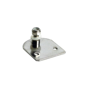 Piastrina Piana Inox con Filetto 8 mm per Molle a Gas (60x50 mm)