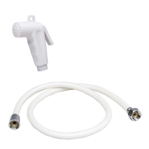 Doccetta bianca con tubo 5 m – Attacco 1/2″