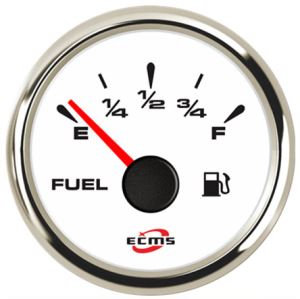 Indicatore livello carburante ECMS con quadrante bianco