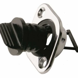 Tappo Scarico Ovale Ottone Cromato 34 x 50 x ø 24,7